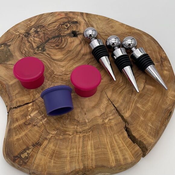 𝅺WINE STOPPER and Topper Set - Picture 1 of 5